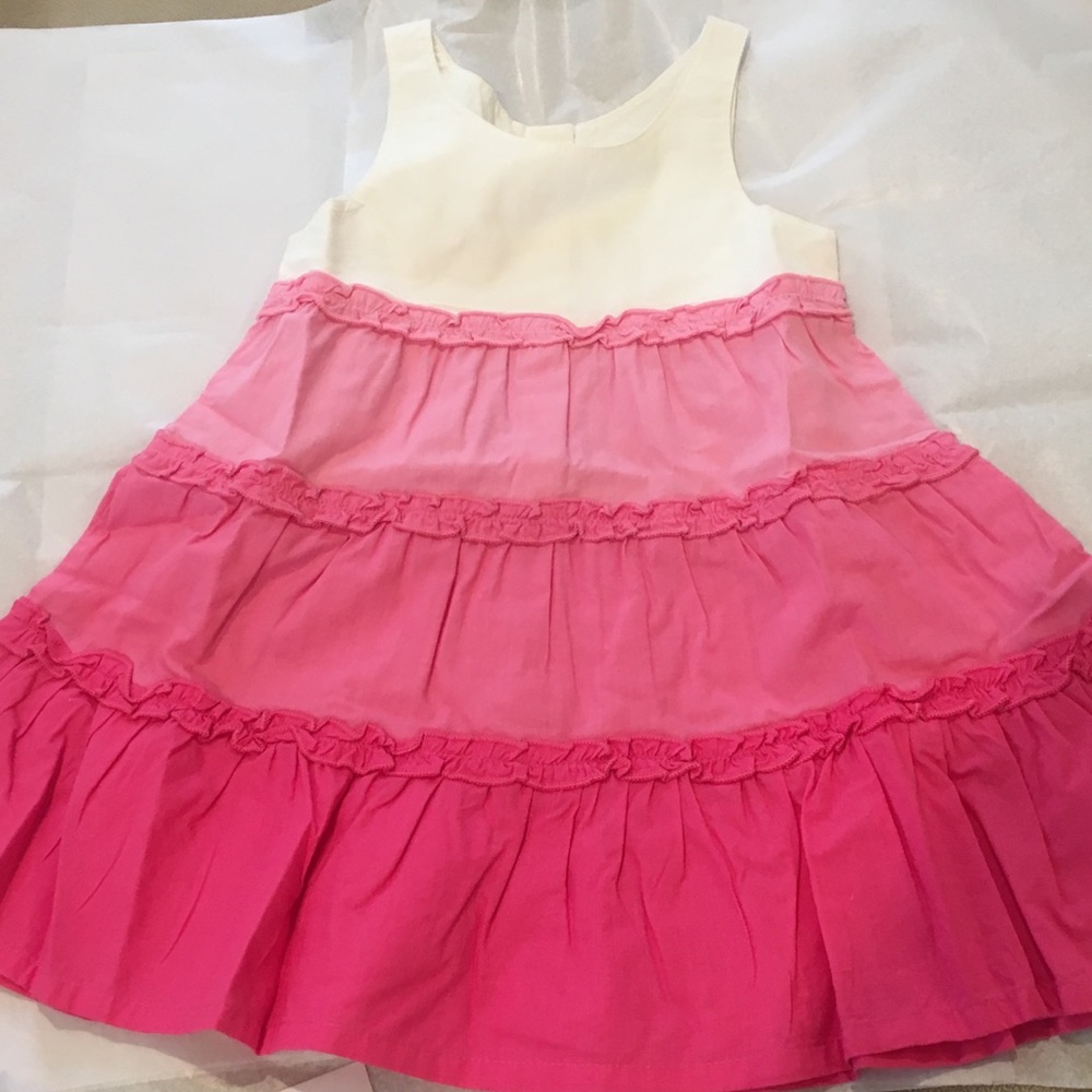 RELISTED  Pink Girls Tiered Sun Dress 12m-8y - Picture 3 of 8